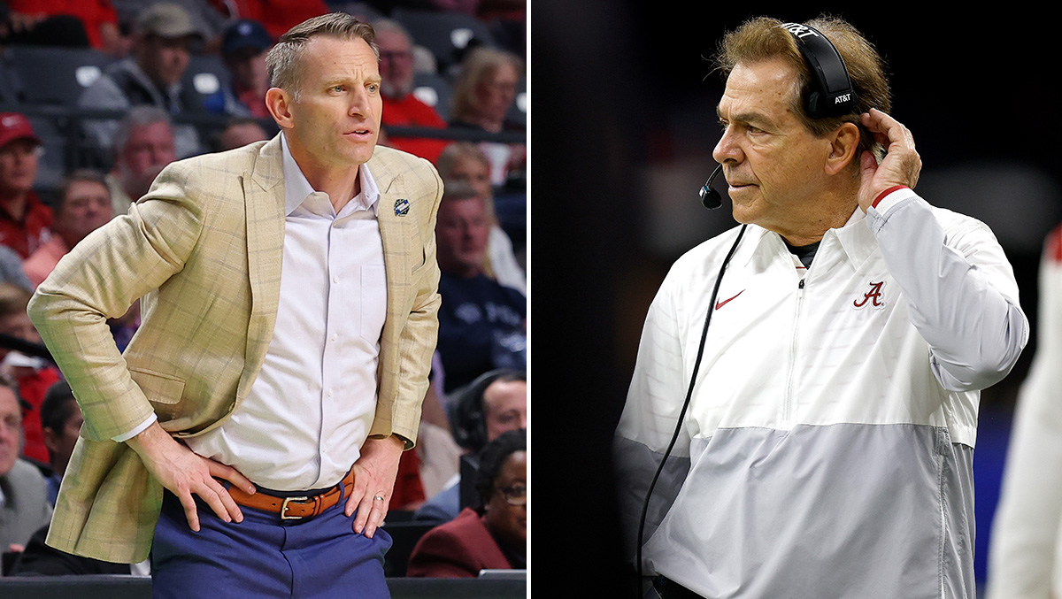 Video: Nick Saban Appears To Take Shot At Alabama Basketball Coach Nate ...